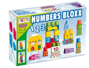 Játékkockák Maxi Blocks számok Dohány kartonban 34 darabos 18 hó-tól