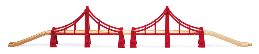 Drevený most Double Suspension Bridge BRIO 5 dielov od 3 rokov BRIO6832