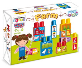 Építőjáték kockák Maxi Farm Dohány 18 hó-tól