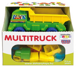 Építőjáték kockák Maxi Teherautón Dohány 18 hó-tól