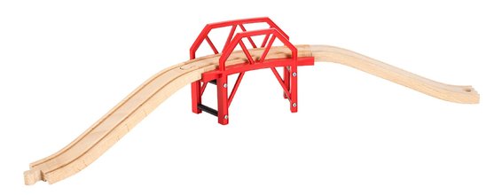 Drevený most so zákrutou Curved Bridge BRIO 4 diely od 3 rokov BRIO6993