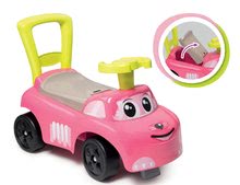 Babytaxiu şi premergător Auto Pink Ride on Smoby cu spaţiu pentru depozitare şi spătar roz de la vâr