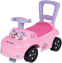Babytaxiu și premergător Minnie Auto Ride-On Disney Smoby cu spătar și spațiu de depozitare de la 10 luni