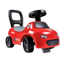 Športové odrážadlo a chodítko so zvukom 2v1 Auto Ride On Red Smoby červené s otočnými kolesami a úložným priestorom pod sedadlom od 10 mes