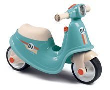 Babytaxiu motocicletă cu reflector Scooter Blue Smoby cu roți din cauciuc albastru-gri de la 18 luni SM721006