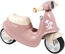 Babytaxiu pentru motocicletă cu reflector Scooter Pink Smoby cu roți de cauciuc roz de la 18 luni SM721008