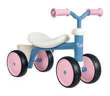 Babytaxiu Rookie Pink Smoby cu construcție metalică și ghidon rotativ de la 12 luni