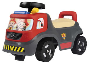 Odrážadlo požiarne so zvukom a svetlom Fire Truck Ride On Smoby s otáčateľným volantom a úložným priestorom pod sedadlom od 12 mes
