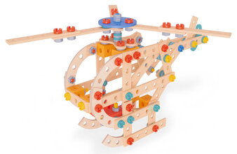 Drevená stavebnica helikoptéra Construct Helicopter Eichhorn 2 modely 209 dielov od 5 rokov EH7300