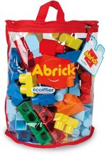 Építőjáték táskában Abrick Les Maxi Écoiffier 60 drb nagy kocka 12 hó-tól ECO7389