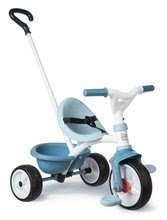 Tricicletă cu rulare undirecțională Be Move Tricycle Blue Smoby cu mâner parental și roți EVA albastră, de la 15 luni