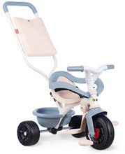 Tříkolka Be Fun Comfort Tricycle Blue Smoby s dvojitou vodicí tyčí a taškou od 10 měsíců