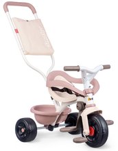 Tricikli Be Fun Comfort Tricycle Pink Smoby szülőkormánnyal és táskával 10 hó-tól