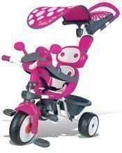 Tříkolka Baby Driver Smoby se stříškou od 10 měsíců růžovo-šedá