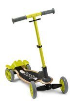 Drevená kolobežka štvorkolesová Wooden Scooter Smoby s intuitívnym ovládaním a výškovo nastaviteľná od 5 rokov 65*32*72 cm SM750700