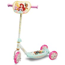 Trotinetă cu trei roți Disney Princess 3 Wheels Scooter Smoby antiderapantă cu ghidon reglabil în înălțime max 67 cm de la 3 ani