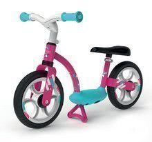 Balančné odrážadlo Balance Bike Comfort Pink Smoby s kovovou konštrukciou a výškovo nastaviteľným se