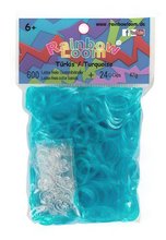 Rainbow Loom originální transparentní gumičky 600 kusů tyrkysové od 6 let