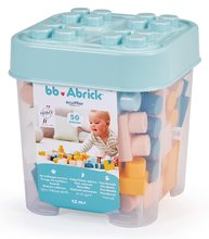 Joc de construit didactic BB Abrick Écoiffier 50 cuburi în caserolă de la 12 luni ECO7916