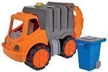 Popelářské auto Power Worker BIG s popelnicí a pohyblivými částmi – gumová kola od 2 let