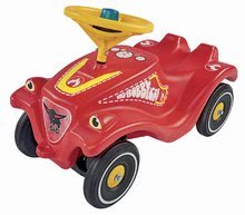 Babytaxiu mașinuță Bobby Car Classic Pompier BIG roșu cu sunete și lumini și autocolante în diferite limbi de la 12 luni