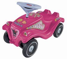 Maşinuţă babytaxiu Bobby Car Classic Candy BIG roz cu sunete, lumini și autocolante cu bomboane de la 12 luni