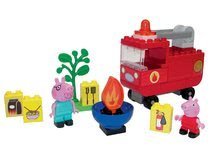 Stavebnica Peppa Pig Fire Engine PlayBIG Bloxx Požiarnicke auto s 2 figúrkami 40 dielov BIG57146