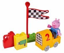 Joc de construit Peppa Pig Starter Sets PlayBIG BLOXX cu o figurină în mașină de la 1,5-5 ani