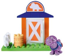 Joc de construit Dino Ranch Tango Basic Set PlayBig Bloxx BIG cu figurina dinozaurului în grajd 15 piese de la 1,5-5 ani BIG57187