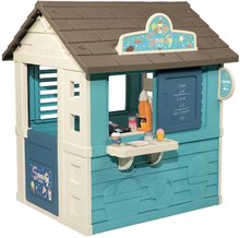 Căsuță cu supermarket Sweety Corner Playhouse Smoby cu alimente și dulciuri 18 accesorii cu filtru UV de la 2 ani