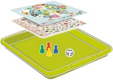 Set de 4 jocuri de societate pentru măsuța de picnic Games Drawer Set Smoby plasat într-un sertar de la 3-6 ani