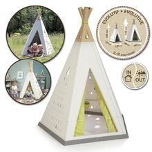 Stan prírodný Indoor&Outdoor Teepee Evolutive Smoby výškovo nastaviteľný 159-184 cm s textilným závesom UV filter od 2-8 rokov