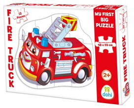 Padló puzzle tűzoltóautó Dohány óriás 12 drb 24 hó-tól DH811000