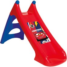 Tobogan cu apă Cars XS Slide Smoby 90 cm cu posibilitatea de conectare la apă și filtru UV de la 24 de luni