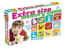 Pexeso zvieratká Extra Size Memory Game Dohány pamäťová hra 24 dielikov od 24 mes