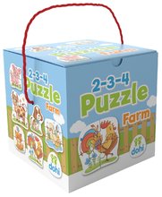 Puzzle farma Farm Dohány 2-3-4 dieliky od 18 mes