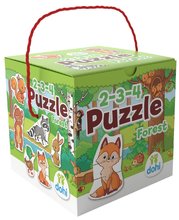 Puzzle lesné zvieratká Forest Dohány 2-3-4 dieliky od 18 mes