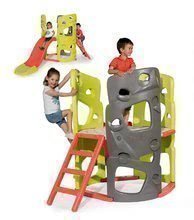 Centru de căţărat Multiactivity Climbing Tower Smoby cu 3 pereţi de căţărat, cu tobogan de 150 cm și