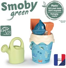 Vödör szett cukornádból Ocean Bio Sugar Cane Bucket Smoby 6 részes Smoby Green kollekcióból 100% újrahasznosítható 18 hó