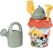 Vödör szett ökobarát Mickey Garnished Bucket Green Smoby locsolókannával 17 cm magas 100% újrahasznosítható 18 hó-tól SM862174