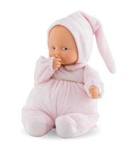 Păpușa Babipouce Cotoon Flower Corolle Mon Doudou cu ochi albaștri și guriță deschisă 28 cm de la 0 luni