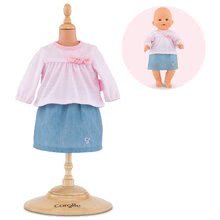 Set de îmbrăcăminte Top&Skirt Mon Grand Poupon Corolle pentru păpușa de 36 cm de la 24 luni