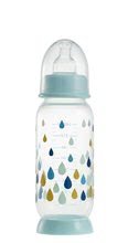 Nerozbitná dojčenská fľaša Beaba Rainbow 240 ml modrá od 0 mesiacov