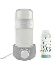 Ételmelegítő cumisüvegre és sterilizáló Beaba Baby Milk Second szürke Bottle and teat steriliser 911620