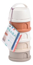 Dávkovač sušeného mlieka Formula Milk Container Cotton White Terracotta Beaba 4 dielny oranžovo-hnedý od 0 mes BE911728