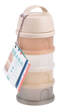 Dávkovač sušeného mlieka Formula Milk Container Translucent Clay Beaba 4 dielny hnedý od 0 mes BE911749