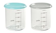 Set 2 dóz na jedlo Beaba Maxi Portion 2x240 ml bledomodrá a bledozelená