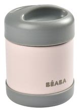 Termosz széles nyílással Beaba Stainless Steel Portion 300 ml Pink minőségi rozsdamentes acélból rózsaszín BE912908