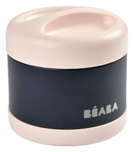 Termoska se širokým otvorem Beaba Stainless Steel Portion 500 ml Pink z kvalitní nerezavějící oceli růžová