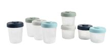 Set 8 recipiente pentru mâncare Beaba Toddler Food Storage 8 clip 4x250 ml + 4x150ml